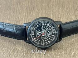 Watch Raketa 24h Automatic Wrist Men Soviet USSR Polar Day Russian Black Vintage
