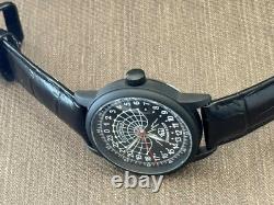 Watch Raketa 24h Automatic Wrist Men Soviet USSR Polar Day Russian Black Vintage