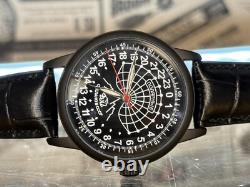 Watch Raketa 24h Automatic Wrist Men Soviet USSR Polar Day Russian Black Vintage