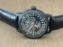 Watch Raketa 24h Automatic Wrist Men Soviet USSR Polar Day Russian Black Vintage