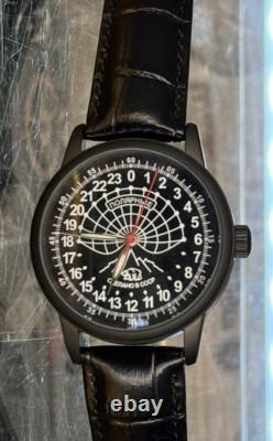 Watch Raketa 24h Automatic Wrist Men Soviet USSR Polar Day Russian Black Vintage