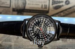 Watch Raketa 24h Automatic Wrist Men Soviet USSR Polar Day Russian Black Vintage