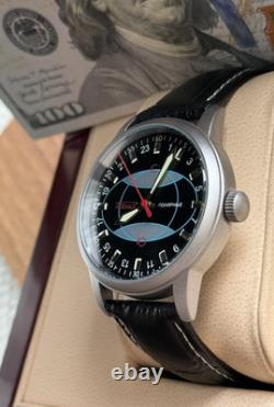 Watch Raketa 24h Mechanical Wrist Men's Russian Vintage Soviet USSR Polar Day