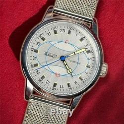 Watch Raketa 24h Mechanical Wrist Polar Mens Russian Soviet Vintage USSR Strap