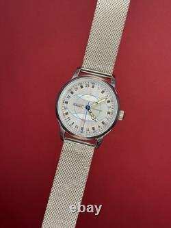 Watch Raketa 24h Mechanical Wrist Polar Mens Russian Soviet Vintage USSR Strap