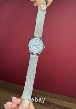 Watch Raketa 24h Mechanical Wrist Polar Mens Russian Soviet Vintage USSR Strap