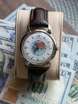 Watch Raketa Sputnik Mechanical Kirovskie Vintage Soviet USSR Russian Men's RARE
