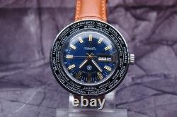 Watch Raketa World time Zones rotary bezel Name cities russian soviet ussr 80s