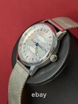 Watch Rakets 24h Mechanical Wrist Polar Mens Russian Soviet USSR Strap Vintage