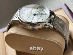 Watch Rakets 24h Mechanical Wrist Polar Silver Men NEW Russian Soviet USSR Strap