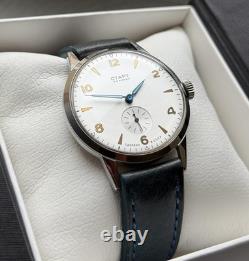 Watch Start Mechanical Wrist Classic Mens Russian Leather Soviet USSR Strap Rare