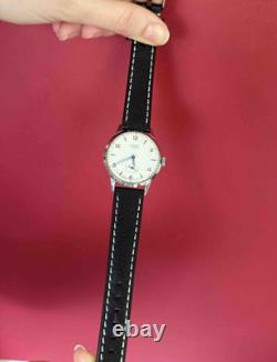 Watch Start Mechanical Wrist Classic Mens Russian Leather Soviet USSR Strap Rare