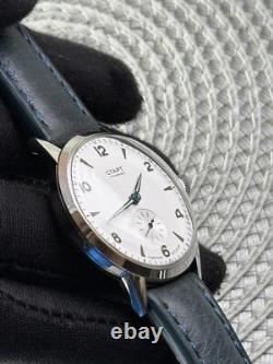 Watch Start Mechanical Wrist Classic Mens Russian Leather Soviet USSR Strap Rare