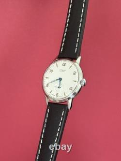 Watch Start Mechanical Wrist Classic Mens Russian Leather Soviet USSR Strap Rare