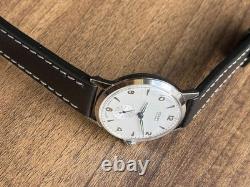 Watch Start Mechanical Wrist Classic Mens Russian Leather Soviet USSR Strap Rare