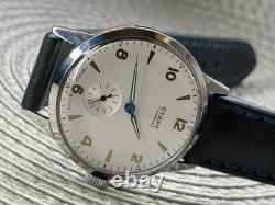 Watch Start Mechanical Wrist Classic Mens Russian Leather Soviet USSR Strap Rare