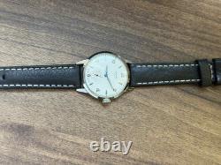 Watch Start Mechanical Wrist Classic Mens Russian Leather Soviet USSR Strap Rare