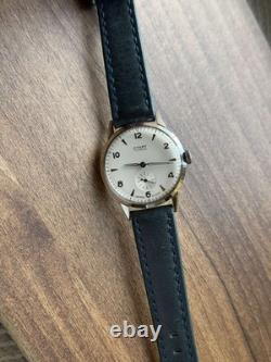 Watch Start Mechanical Wrist Classic Mens Russian Leather Soviet USSR Strap Rare