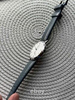 Watch Start Mechanical Wrist Classic Mens Russian Leather Soviet USSR Strap Rare