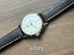Watch Start Mechanical Wrist Classic Mens Russian Leather Soviet USSR Strap Rare
