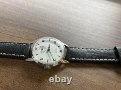 Watch Start Mechanical Wrist Classic Mens Russian Leather Soviet USSR Strap Rare