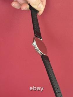 Watch Start Mechanical Wrist Classic Mens Russian Leather Soviet USSR Strap Rare