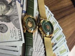Watches Mechanical Copernic Soviet USSR Russian Raketa Men Moon Sun Golden Pair