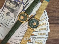 Watches Mechanical Copernic Soviet USSR Russian Raketa Men Moon Sun Golden Pair
