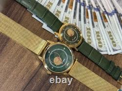 Watches Mechanical Copernic Soviet USSR Russian Raketa Men Moon Sun Golden Pair