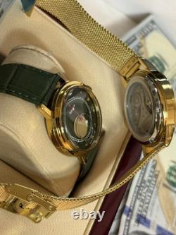 Watches Mechanical Copernic Soviet USSR Russian Raketa Men Moon Sun Golden Pair