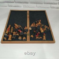 Wooden Soviet chess set, chess board, chess pieces, Russian chess, Vintage Board