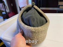 Wwii Soviet Russian M1935 Winter Ushanka Hat & Star-size Medium 3, 58-59