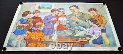 Yuriy Gagarin & Soviet Children Ussr Space Cosmos Satellite Aeroflot Poster