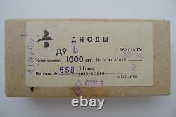 1000pcs D9B (rus? 9?) diodes au germanium 10V 40mA URSS russe soviétique NOS e