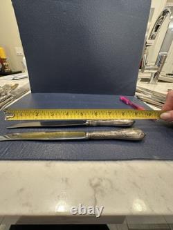 14 Couteaux de Table en Argent Plaqué HEP de l'Époque Soviétique Russe de l'URSS