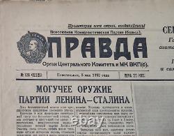14x Journal russe Pravda, Union soviétique URSS mai 1952