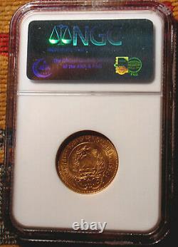 1923 Ngc Ms63 Russe Gold Coin 10 R Premier Chervonetz 1/4 Oz Soviet Russie Urss