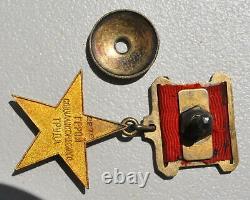 1941. Russe Hero Gold Star Urss Soviet Militaire Ordonnance Medal Wwii Award Badge