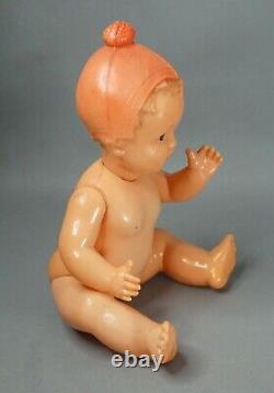 1950s Vintage Urss Russie Soviet Ohk Celluloïde Poupée Baby Girl Toy 12 Jointed