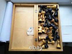 1970 Big Vintage Weighted Tournament Soviet Chess Ussr Wooden Russian Chess