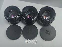 3 pièces HELIOS 44-2 2/58 URSS Objectif russe monture M42 Zenit(#2)