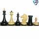 4.1 Pièces D’échecs Lettones Soviétiques (russes) De 1950 Se Dossent En Buis Ébène