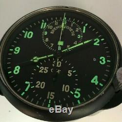 Achs-1m Horloge Chronographe De Poste De Pilotage Militaire Avion De L'armée De L'air Su Urss