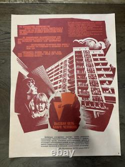 Affiche de l'ensemble de folio soviétique russe de 1987, propagande communiste rouge du CPSU, Lénine