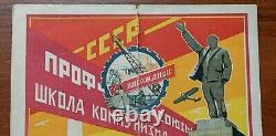 Affiche de propagande de la Révolution soviétique russe extrêmement rare et vintage de l'URSS ?