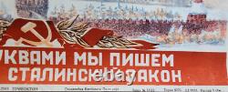 Affiche de propagande soviétique russe, élection de Staline 1947, 100% originale
