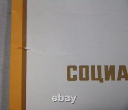 Affiche originale vintage de la Révolution d'Octobre 1977, soviétique russe, URSS Molokov