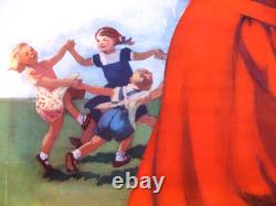 Affiche soviétique russe 1959 très rare, 100 % originale