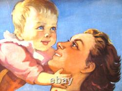 Affiche soviétique russe 1959 très rare, 100 % originale