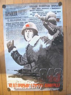 Affiche soviétique russe 1982 Très rare, 100% originale